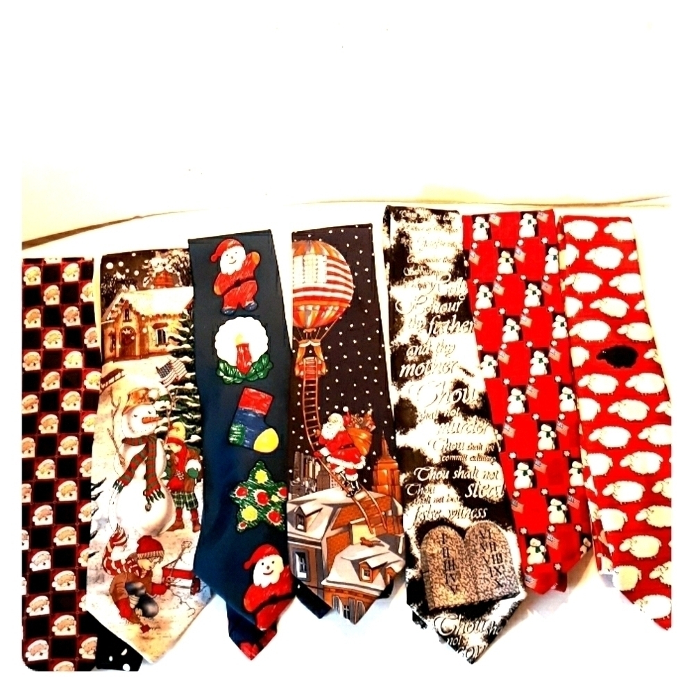 6 holiday neckties Hallmark Stafford